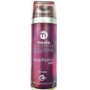 اسپری خوشبو کننده بدن مردانه مدیا طرح جدید مدل Euphoria حجم 200میلی لیتر