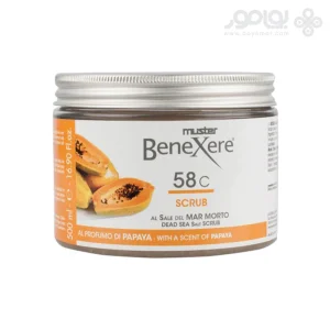 اسکراب بدن بنگزیر 58C حاوی نمک دریای مرده و رایحه پاپایا حجم 400 میل